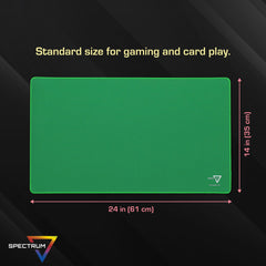 BCW Spectrum Playmat Green is machine washable for easy cleanup after sessions.
