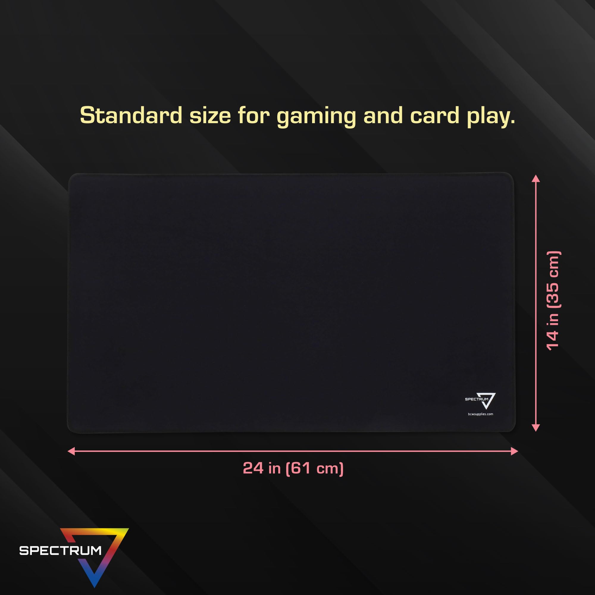BCW Spectrum Playmat machine washable for easy cleanup after intense gaming.