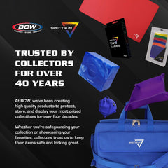 BCW Spectrum Prism Deck Case squeeze-to-open design provides secure access.