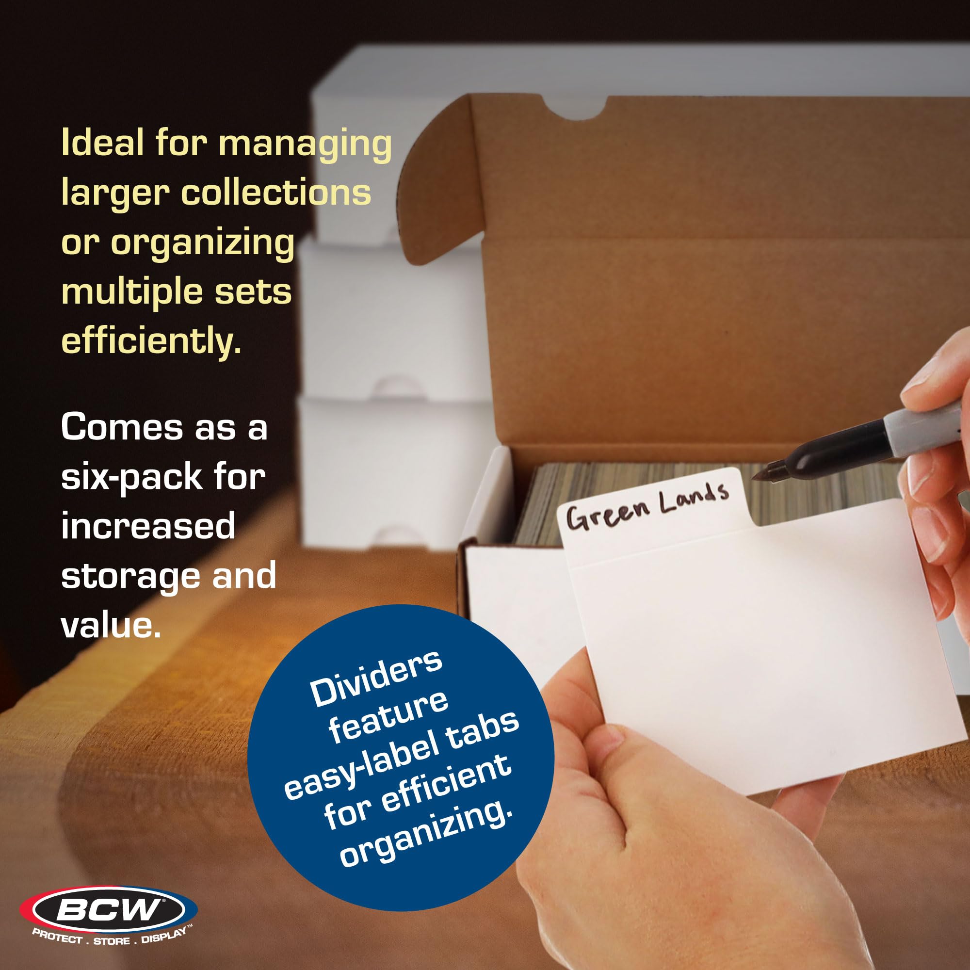 BCW storage organization setup helps maintain a tidy collection