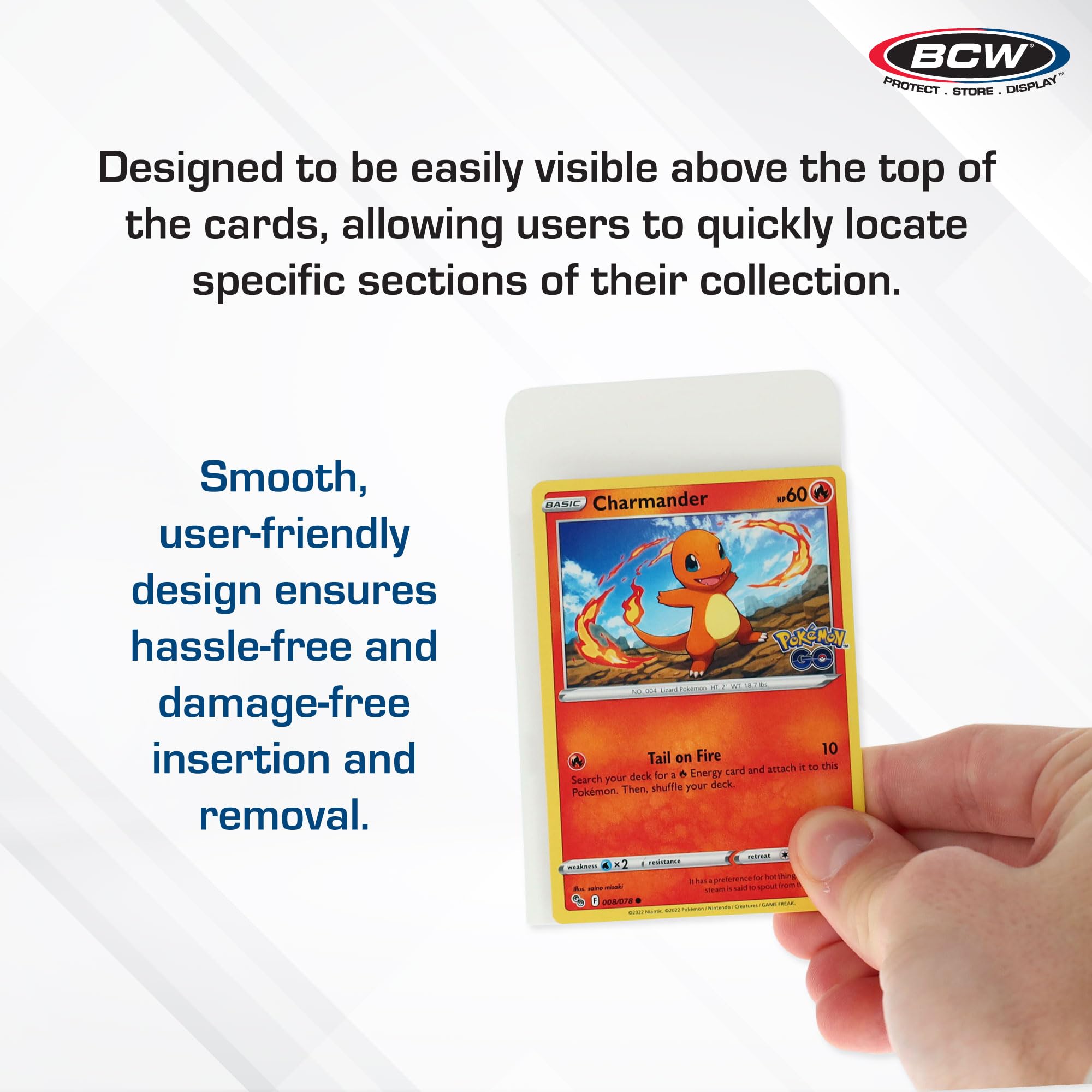 BCW 30-point plastic dividers provide durable protection for collections