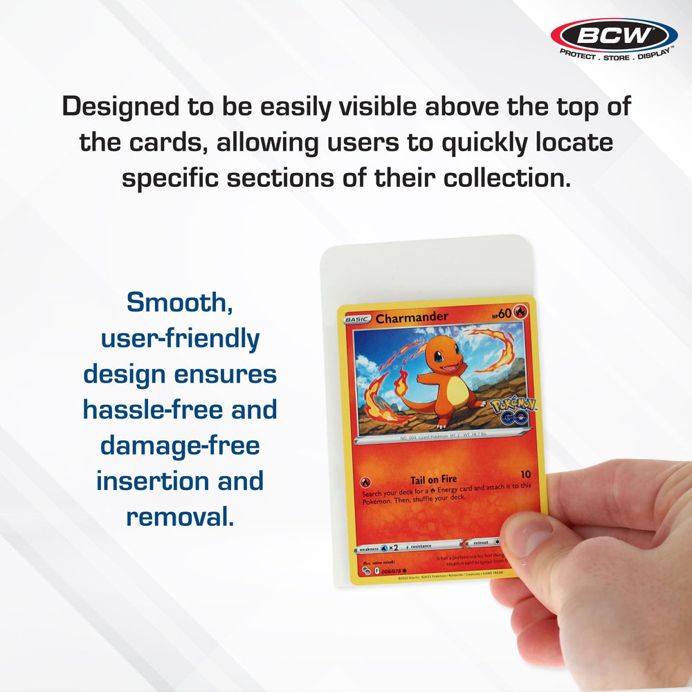 BCW 30-point plastic dividers provide durable protection for collections