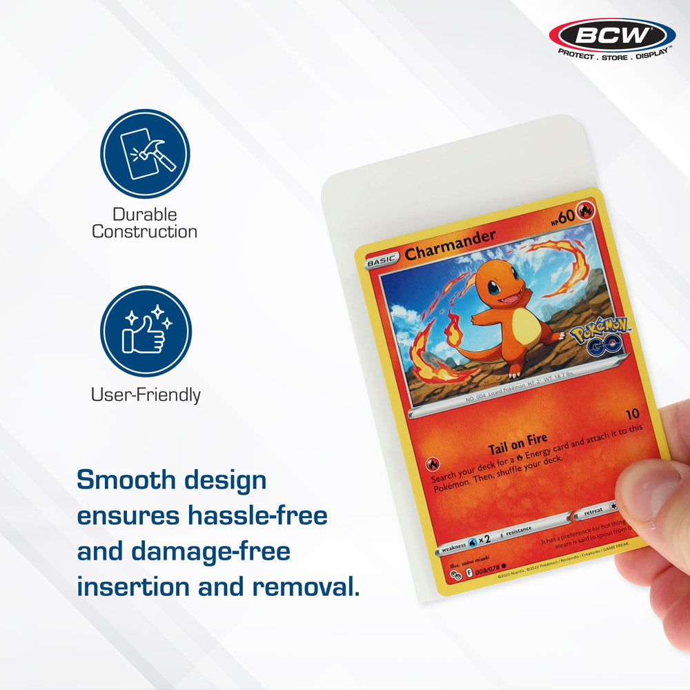 BCW dividers offer clear visibility and easy access to prized cards