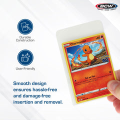 BCW dividers offer clear visibility and easy access to prized cards