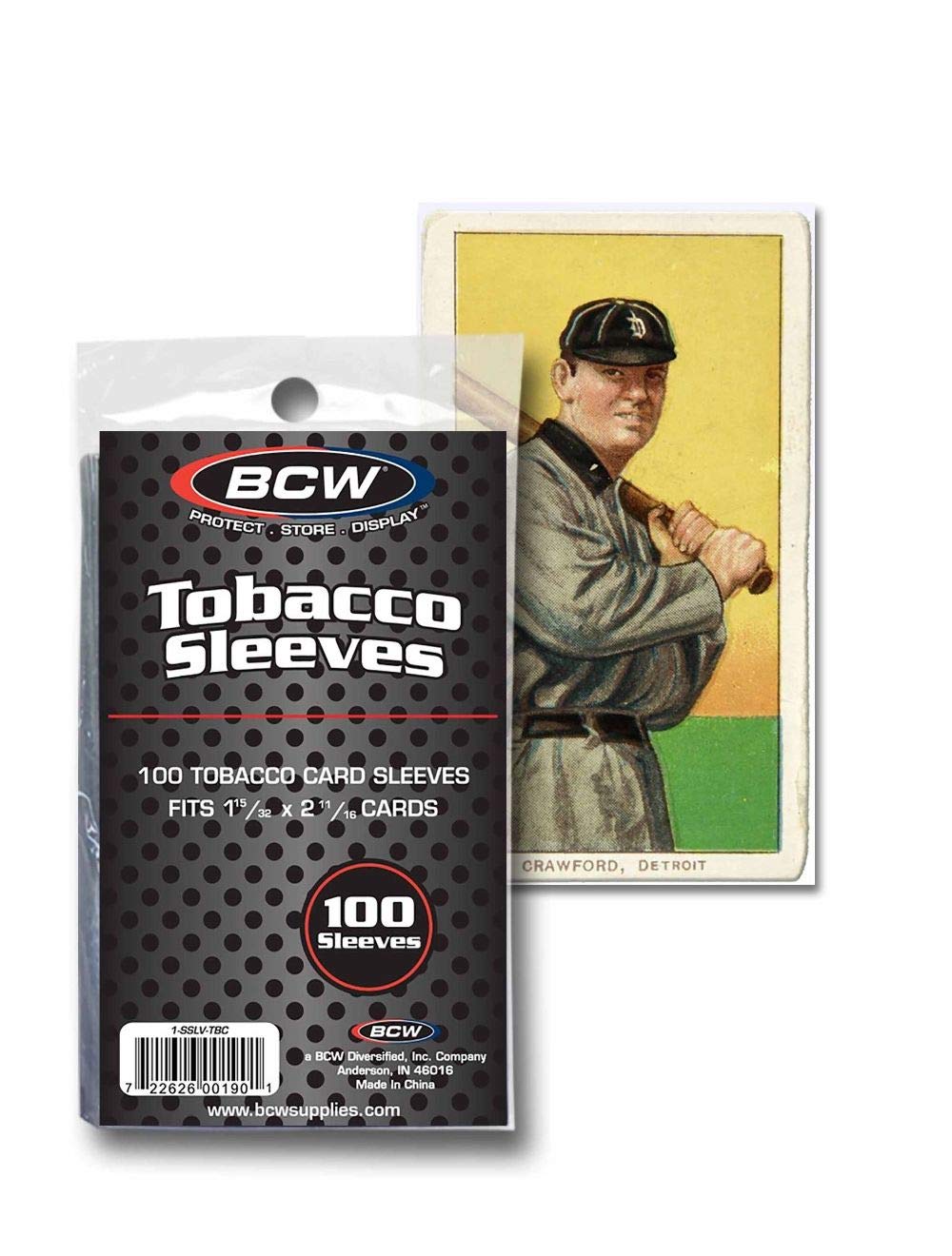 BCW tobacco card sleeves fit tobacco top-loaders securely.