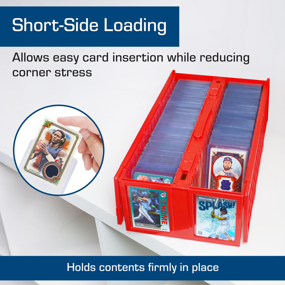 BCW rigid PVC construction provides durable protection in each top loader.