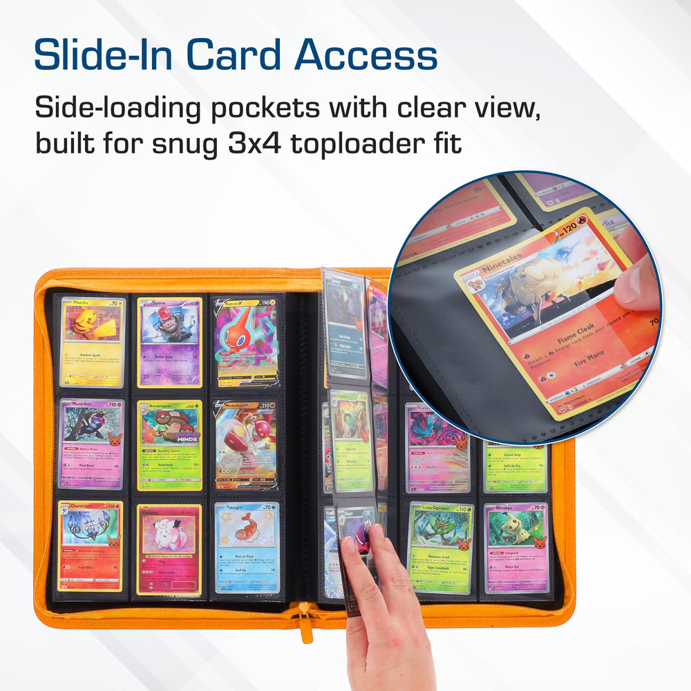 BCW Z-Folio LX lay-flat design allows easy viewing during games.