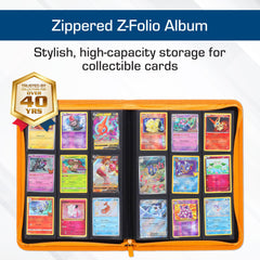 BCW Z-Folio LX zipper-closure design helps protect cards during transport.