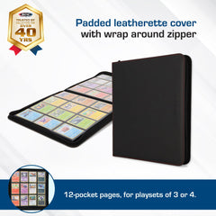 BCW Z-Folio LX zipper closure safeguards the contents on the go.