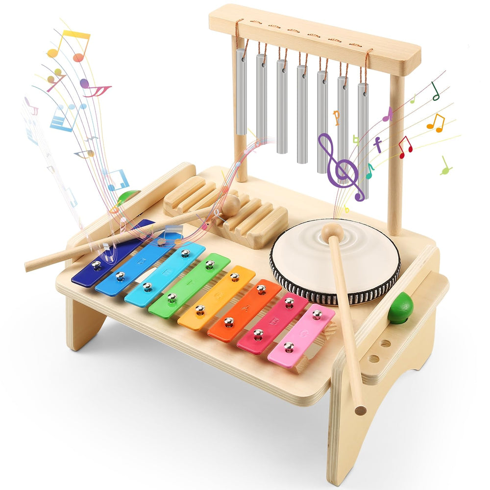 BCY Hohipi Kids Drum Set Xylophone—colorful early music play fosters rhythm and coordination.
