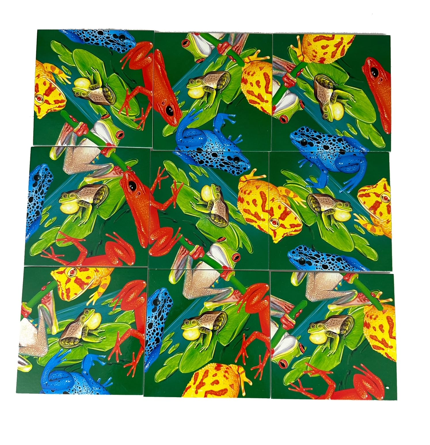 B.Dazzle Scramble Squares Frogs family play invites all ages to join the challenge.