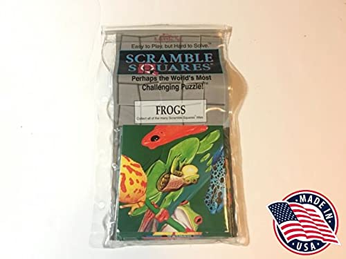 B.Dazzle Scramble Squares Frogs hidden image appears as you solve the puzzle.