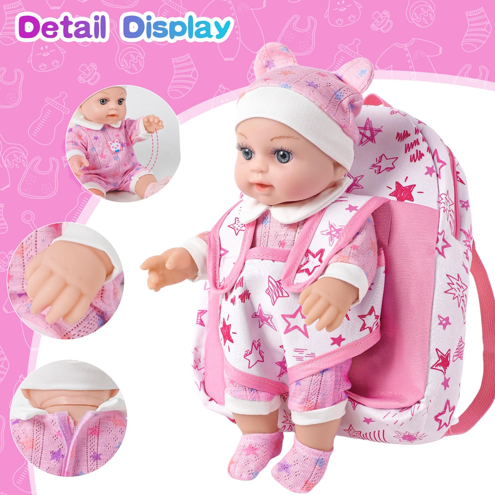 BDDOLL feeding bottle for nurturing pretend feeding sessions