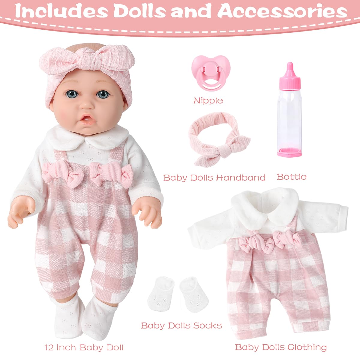 BDDOLL movable head and limbs enhance interactive pretend play sessions.