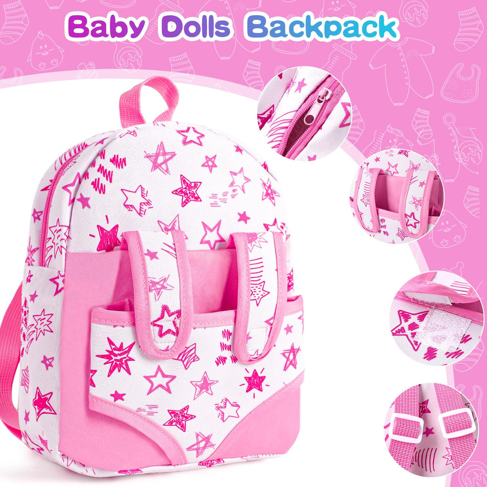 BDDOLL pacifier included for soothing pretend baby moments