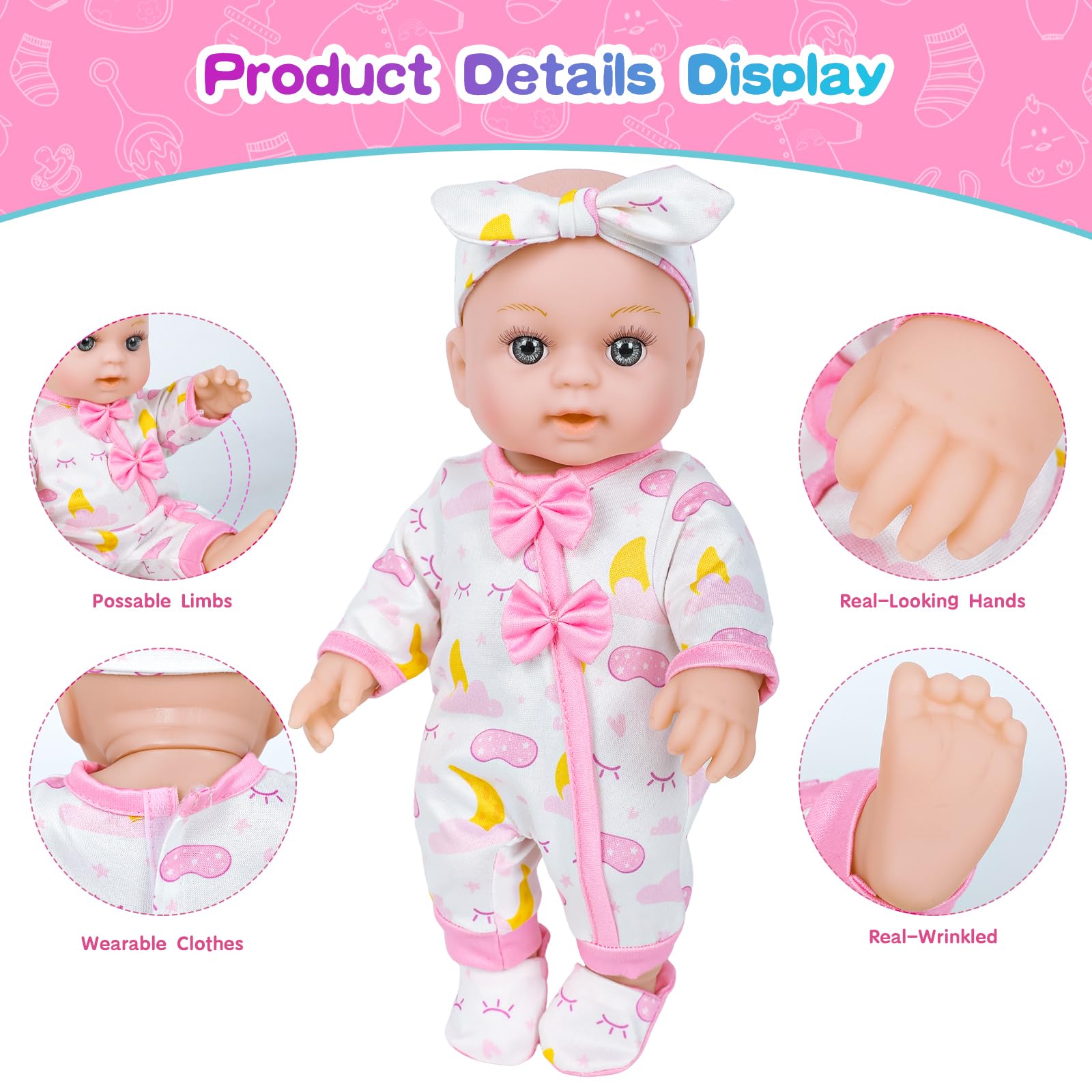 BDDOLL blanket and pillow set for warm naps and bedtime rituals