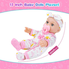 BDDOLL bottles and nipple accessories for mealtime pretend play
