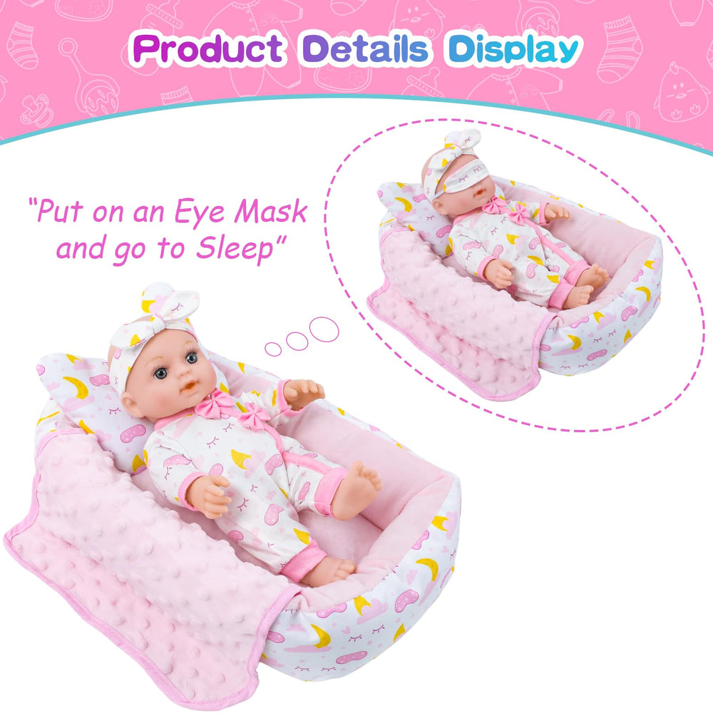 BDDOLL eye mask included for cozy sleepover storytelling and comfort