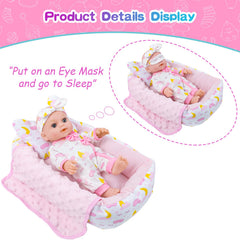 BDDOLL eye mask included for cozy sleepover storytelling and comfort