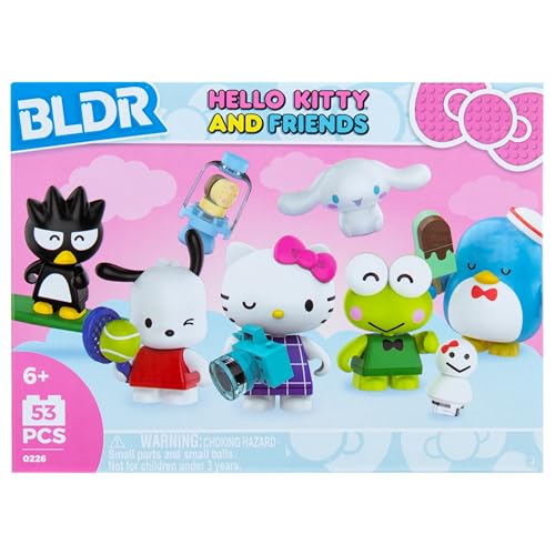BLDR Cinnamoroll minifigure with interchangeable parts for creative play