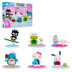 BLDR Hello Kitty minifigure six-pack for display and collection