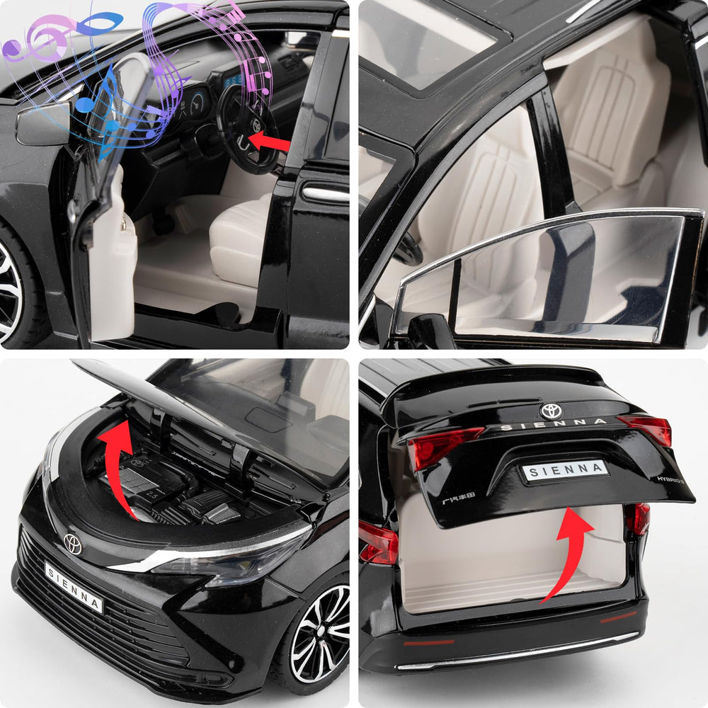 BDTCTK Sienna 1:24 diecast with lights and sounds on front activation