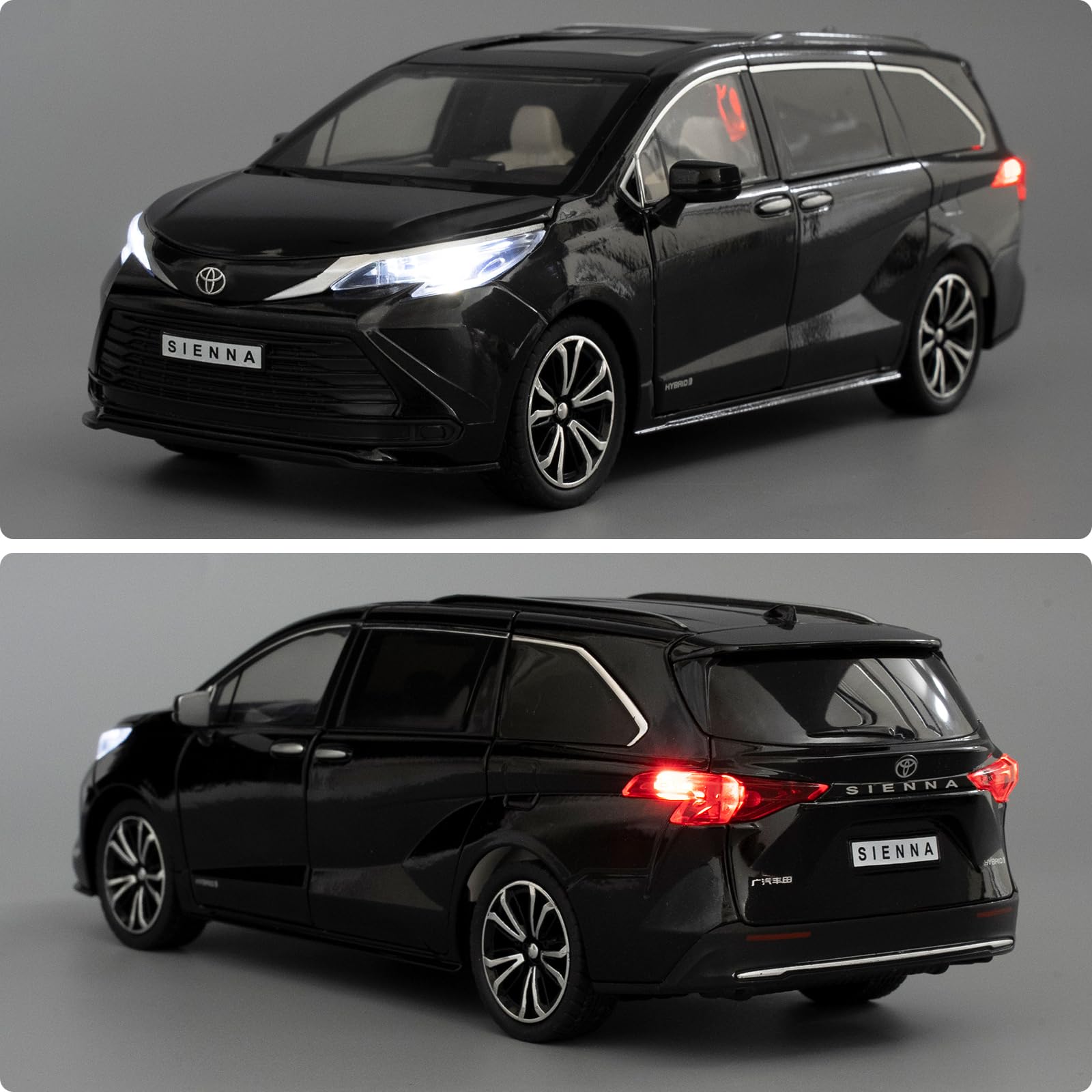 BDTCTK Sienna 1:24 diecast tailgate open for realistic display