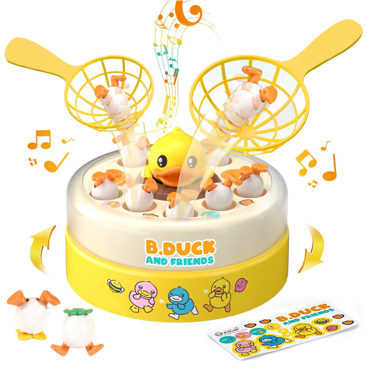 BDUCK+ jumping ducks board game in action boosting hand-eye coordination