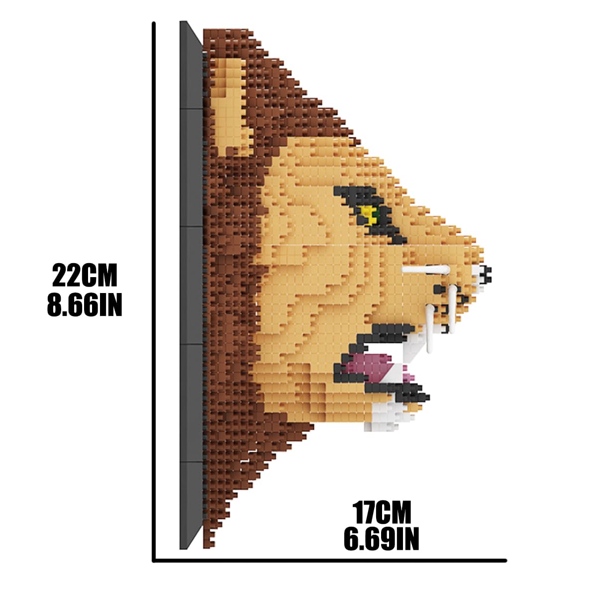BDYDT adult crafting lion wall art highlighting a challenging hobby project