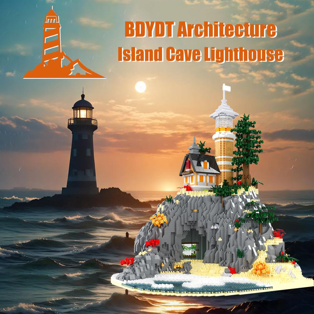 BDYDT lighthouse detail close-up, precise brickwork and miniature scale