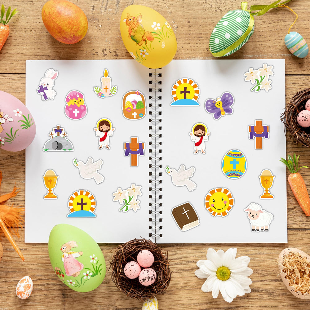 BeYumi Easter sticker roll bunny eggs design for kids crafts, scrapbooks, and gift baskets.