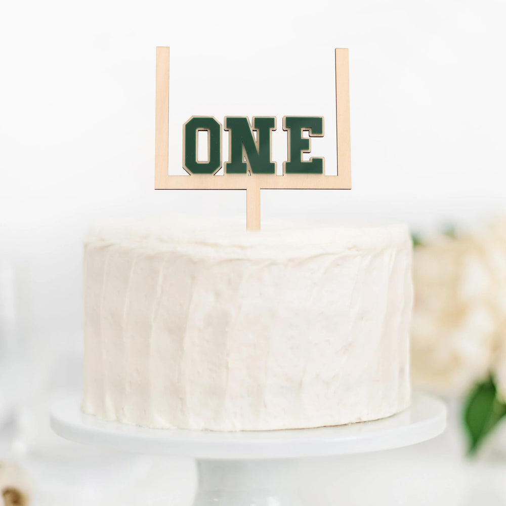 BEADED rookie-of-the-year cake decor offers a playful, photogenic accent for photos.