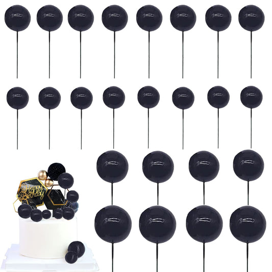 BEAIMUXI foam ball cake toppers set for festive desserts and photos