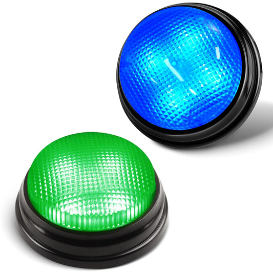 Bean Lieve 2-Pack Game Buzzers with 4 LEDs for bright, clear gameplay.