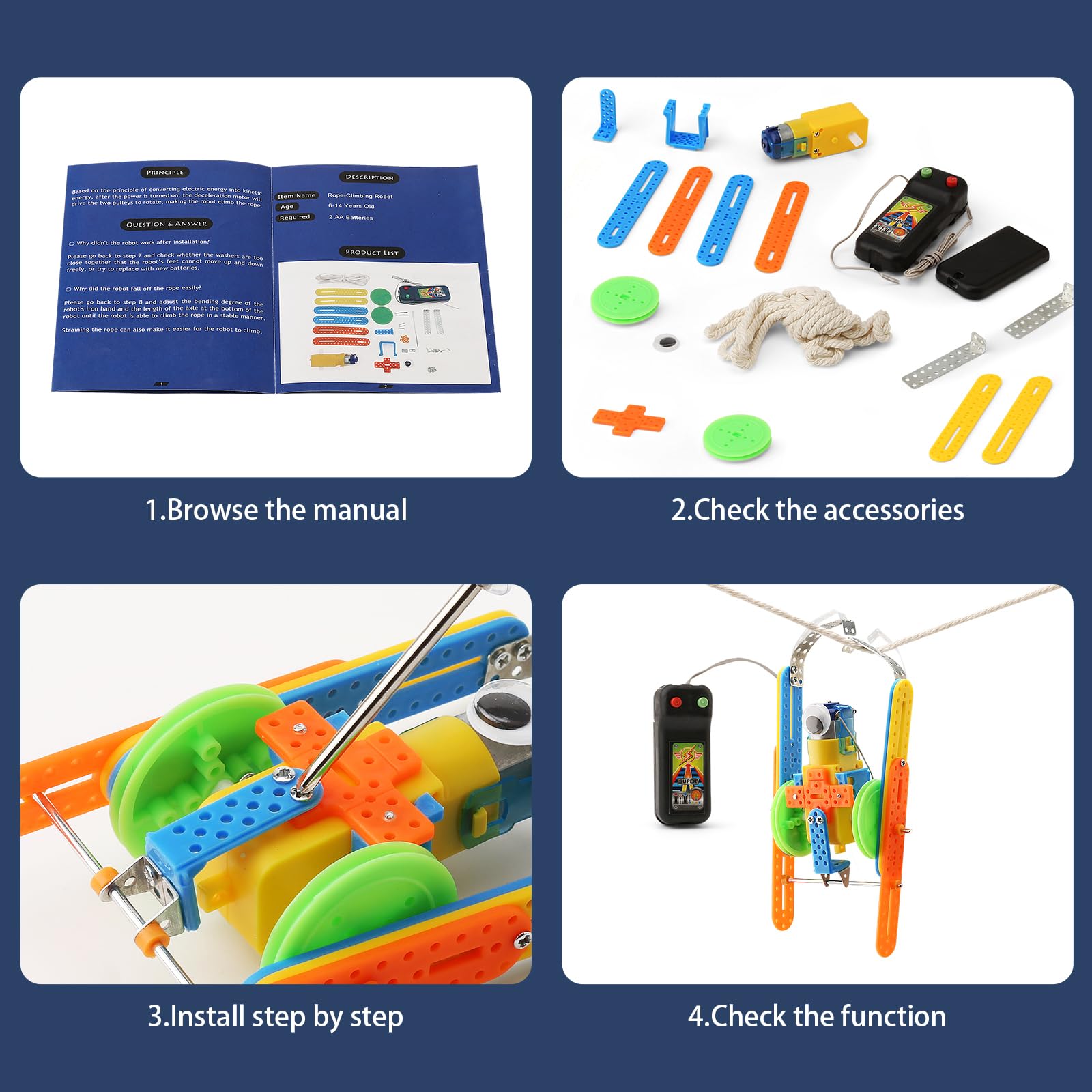 BeAndge electronic-parts-motors-wires include essential robotics components