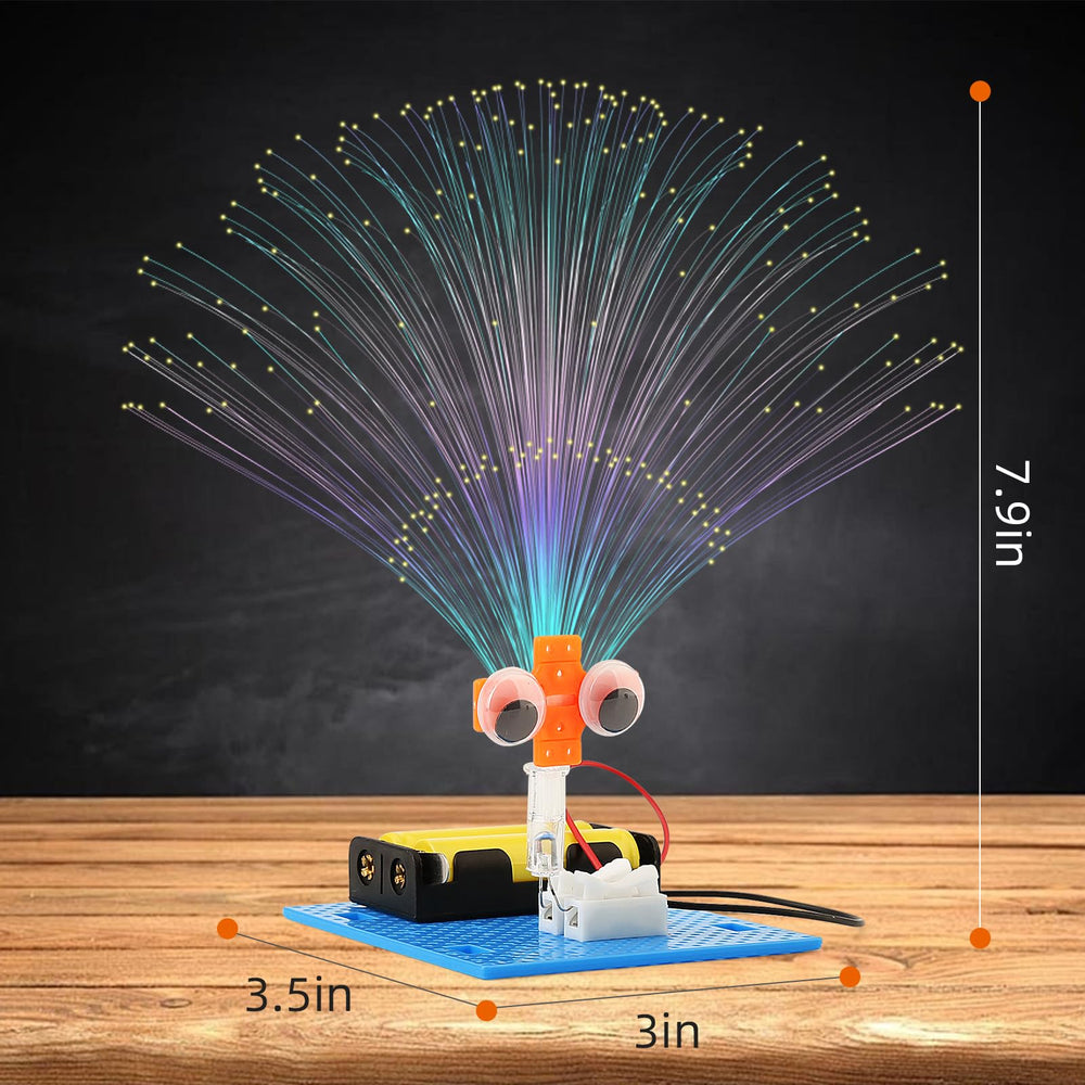 BeAndge fiber-optic lamp colors project: engaging kids with light and circuitry