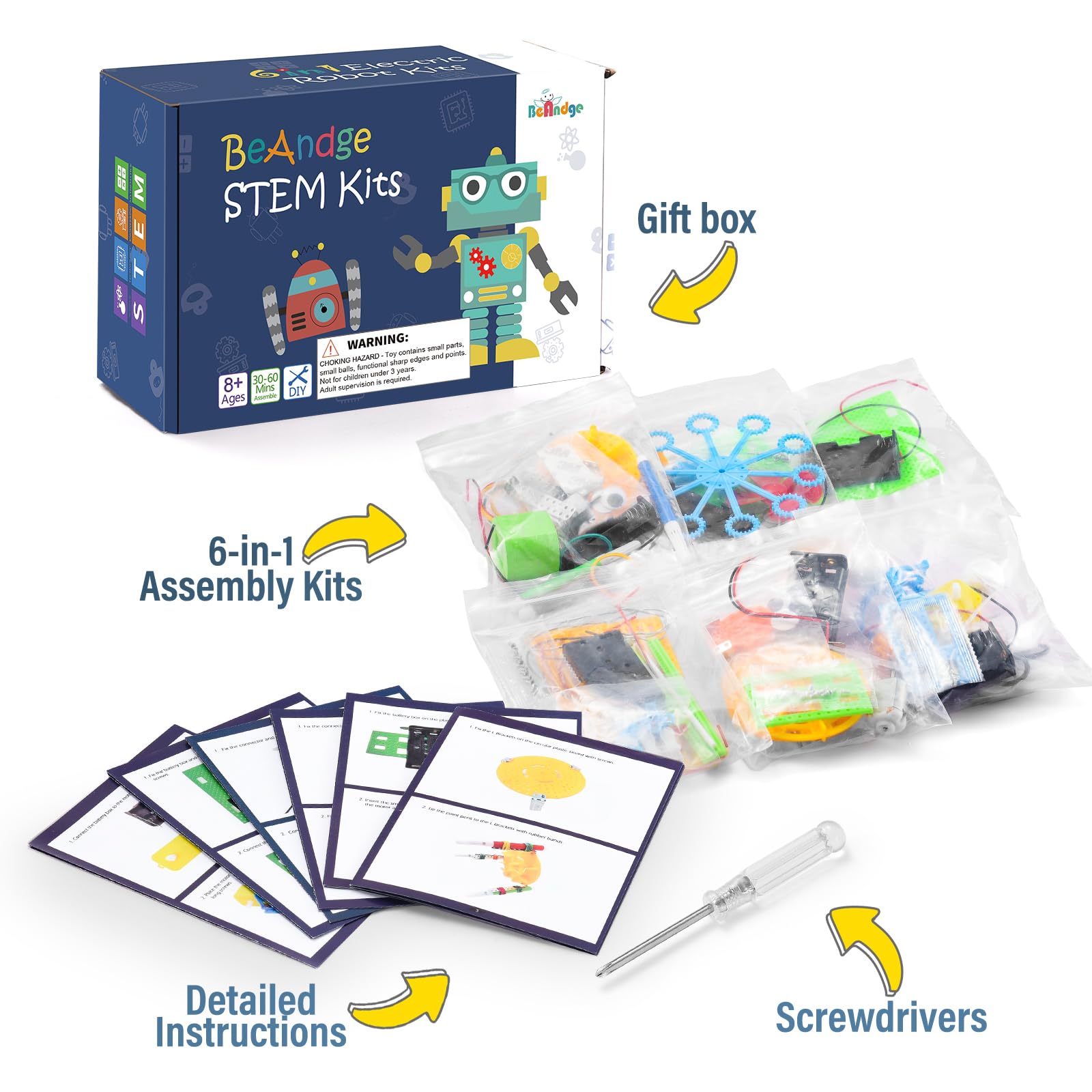 BeAndge STEM Robotics Kit gift-box-ready packaging makes a thoughtful birthday present