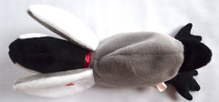 Loosy the Goose back view highlighting black feet and tail feathers, perfect display piece.