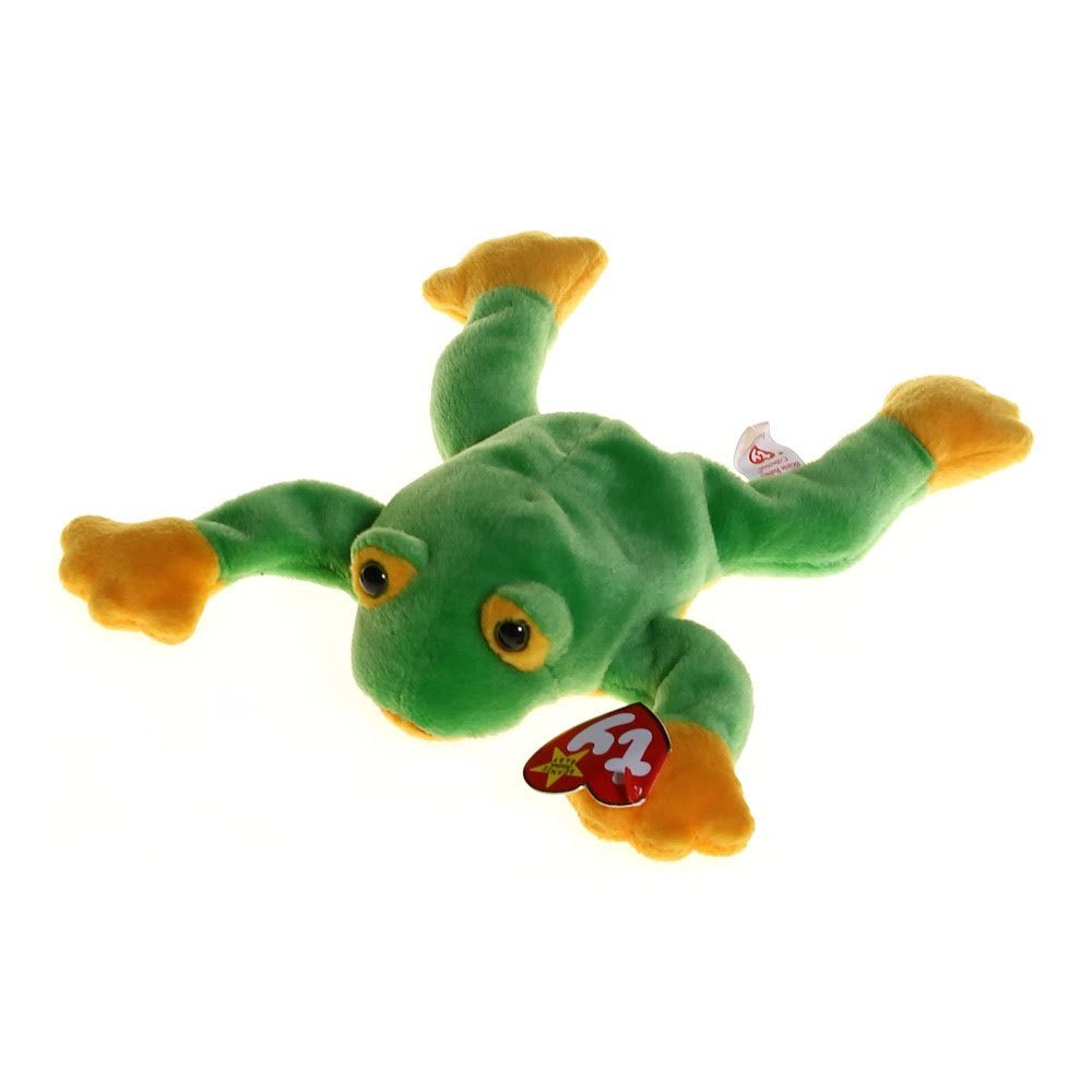 Beanie Babies Smoochy the Frog plush offers soft cuddling and playful charm for kids and collectors