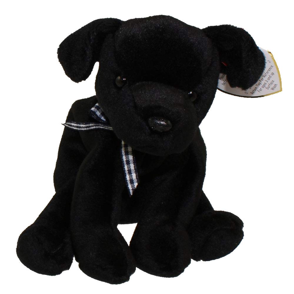 Beanie Babies Ty Luke Black Labrador beanie for cuddles and collectible display.