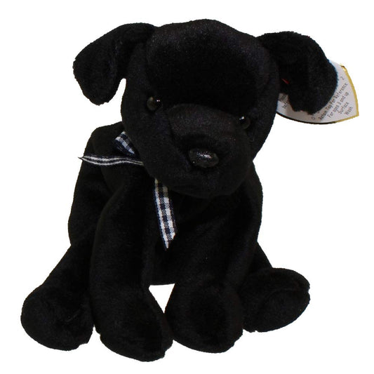 Beanie Babies Ty Luke Black Labrador beanie for cuddles and collectible display.