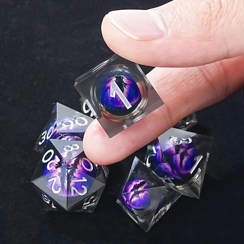 Bear Dice complete 7-piece RPG dice set for all standard dice needs