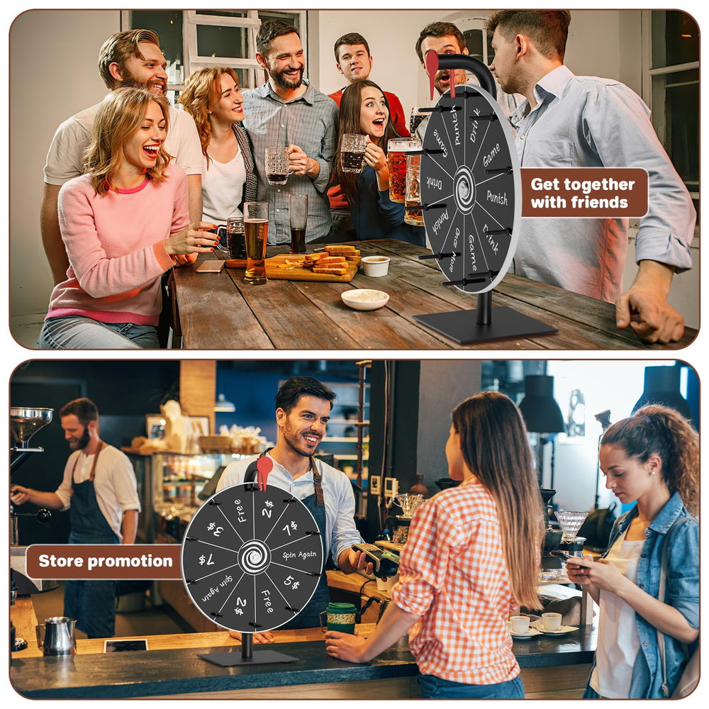 Bearfire portable spin wheel suitable for home parties and events.