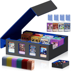 Bearfire trading card storage box with four rows for quick viewing of your collection