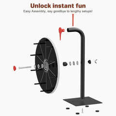 Bearfire wheel includes marker and eraser for instant setup.