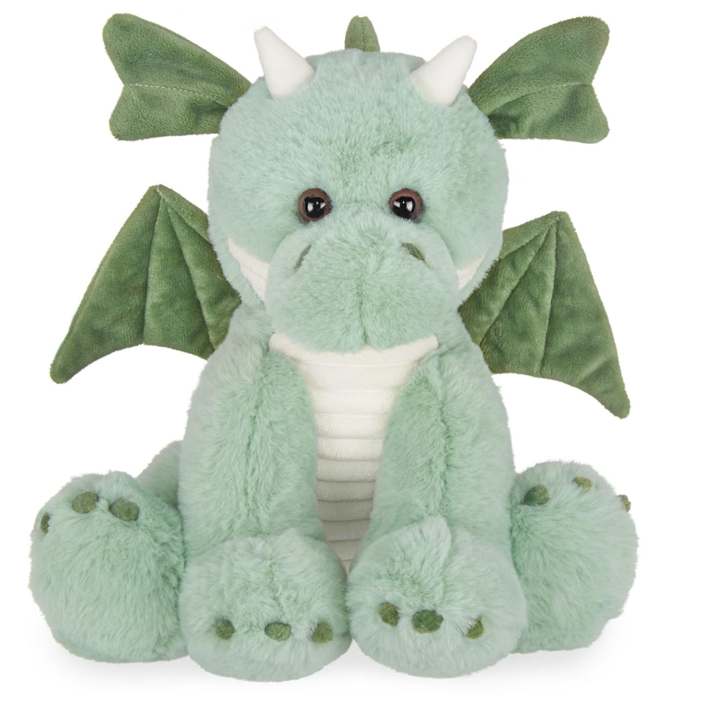 Bearington Burnie dragon plush with ultra-soft fur for cozy cuddles at bedtime.