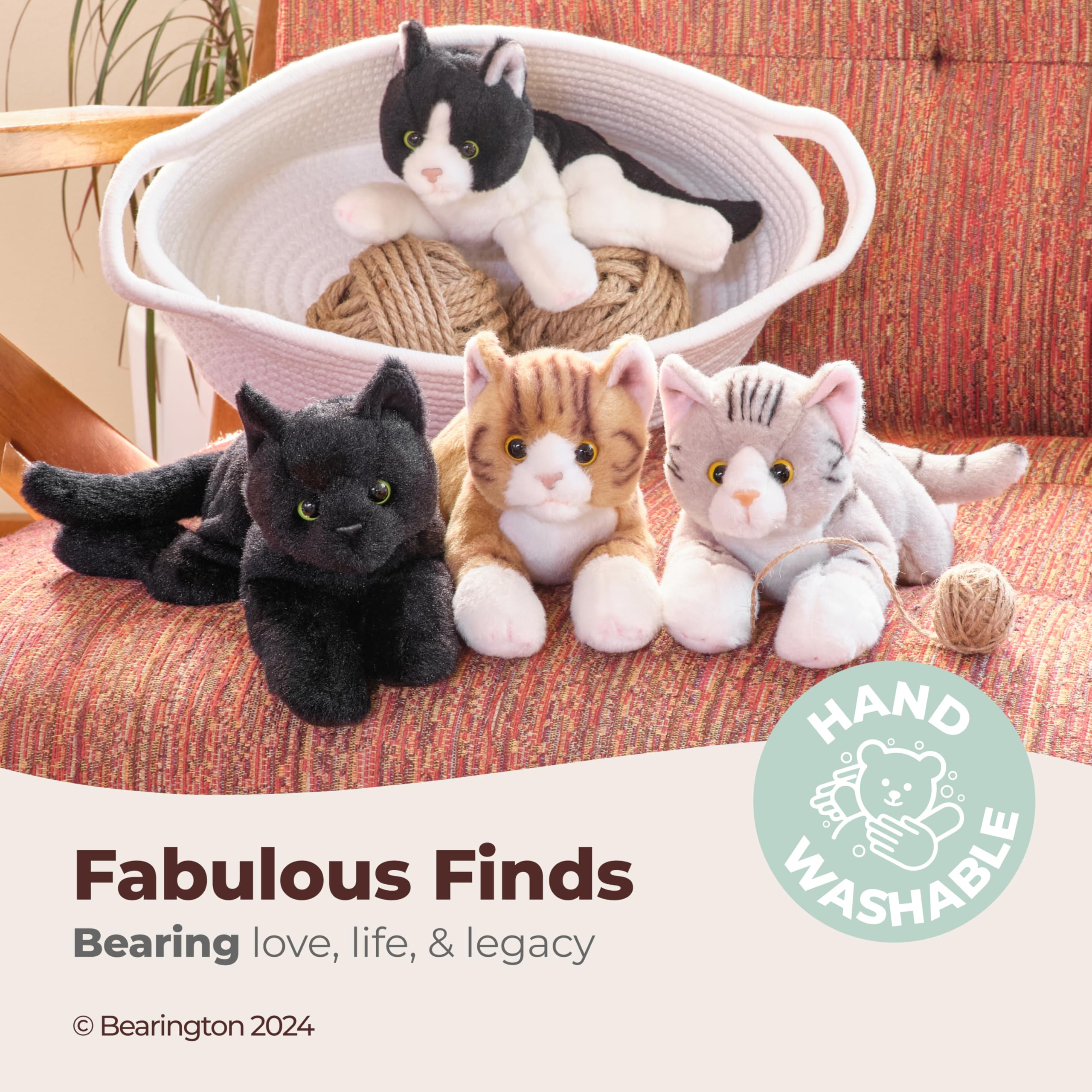 Cleo plush features lifelike Siamese details and sparkling eyes.