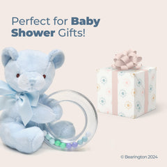 Newborn-friendly 5-inch size fits tiny hands for easy gripping and shaking.