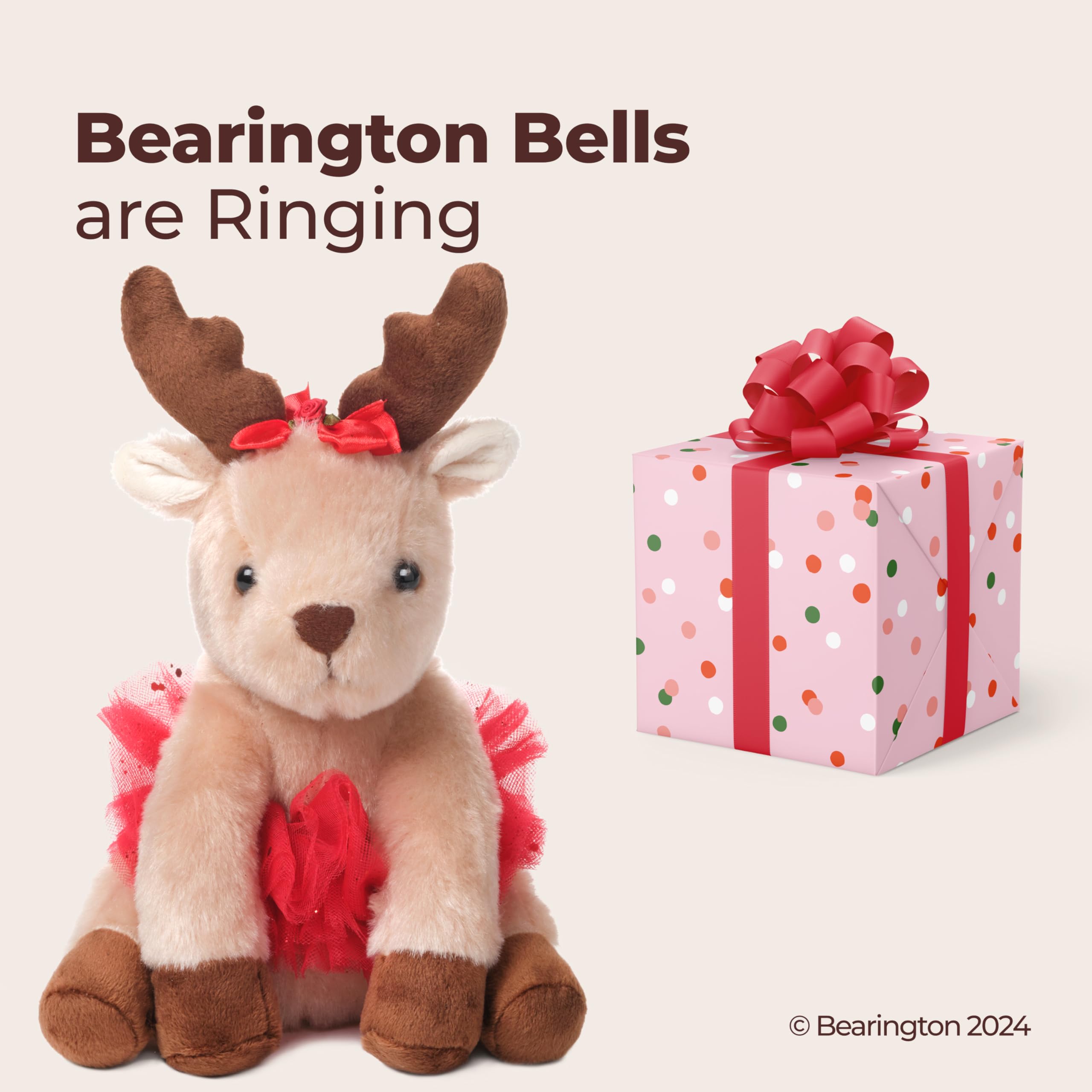 Soft plush fur invites warm hugs during holidays.