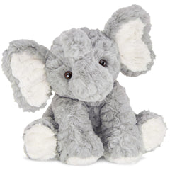 Bearington Dinky elephant plush, 11-inch size, ideal for cuddles and infant play.
